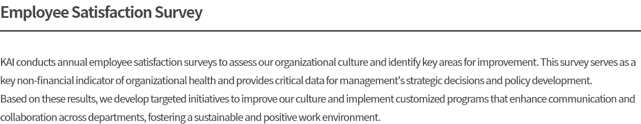 Employee Satisfaction Survey